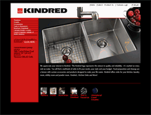 Tablet Screenshot of kindred-sinkware.com